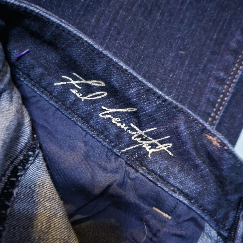 White House Black Market Skinny Flare Jeans, Double Button Close, Size 4S, EUC! - Picture 8 of 10